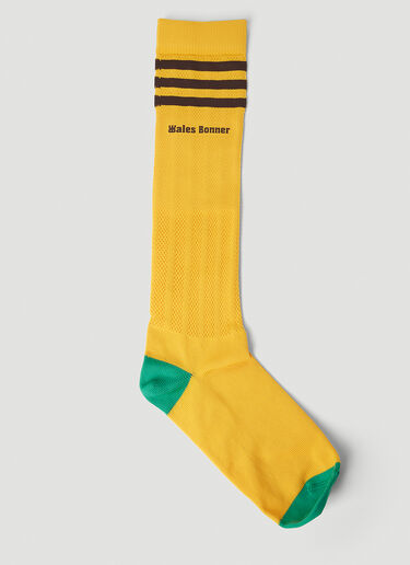 Pack Of Three Crochet Sports Socks adidas by Wales Bonner Pack Of Three Crochet Sports Socks Multicolour awb0352006