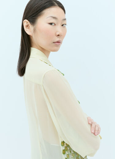 Sequin Shirt Dries Van Noten Sequin Shirt Yellow dvn0256031