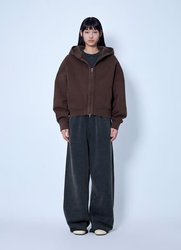 LN-CC® - Entire Studios: Thermal Hoodie - Brown Entire Studios Thermal Hoodie Brown ent0266006