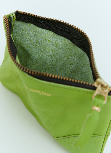 ウォッシュドレザーポーチ Comme des Garçons Wallet ウォッシュドレザーポーチ グリーン cdw0354004