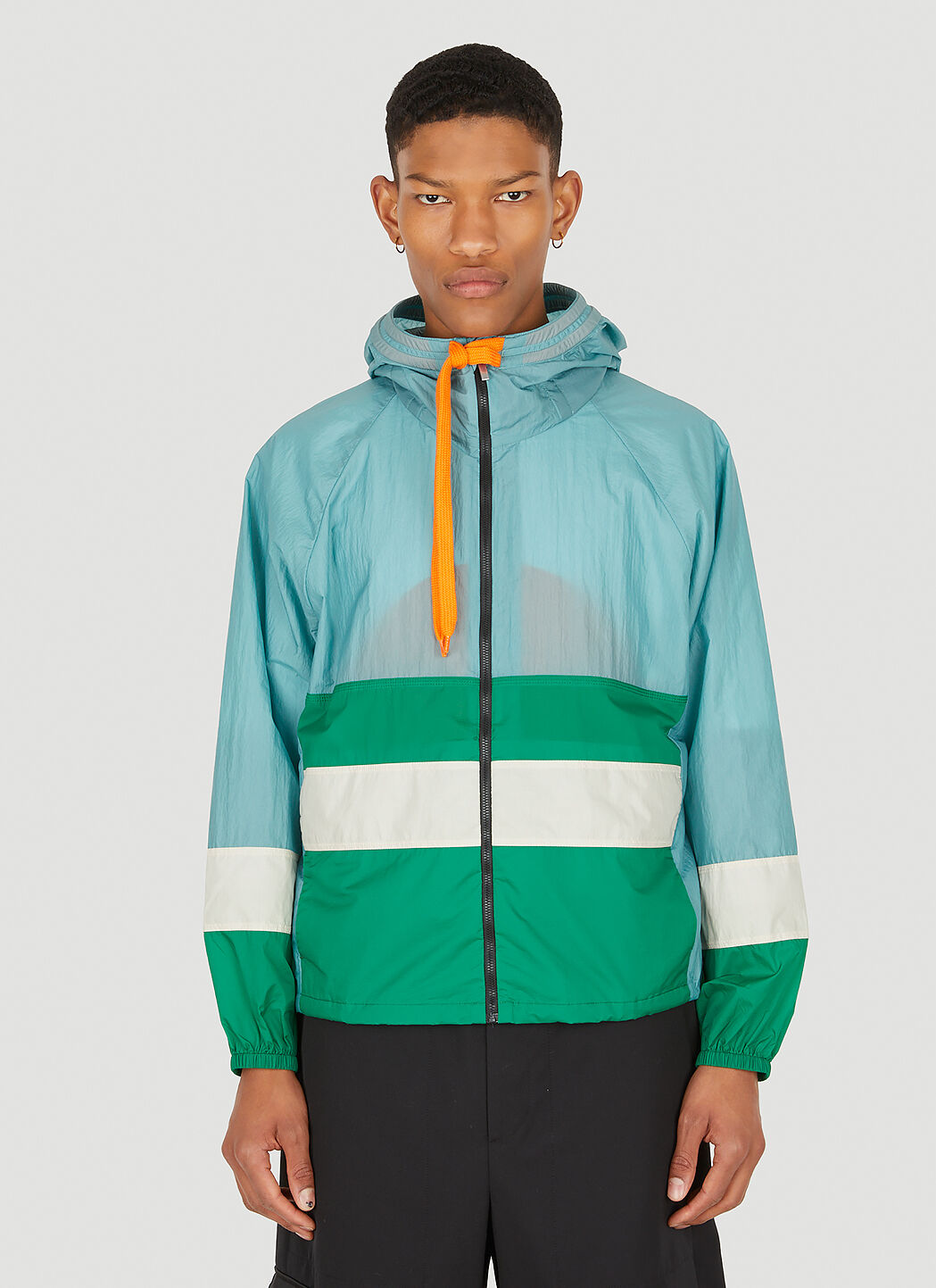 Orange and green windbreaker on sale