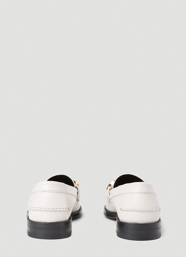 Gucci Logo Plaque Loafers White guc0252089