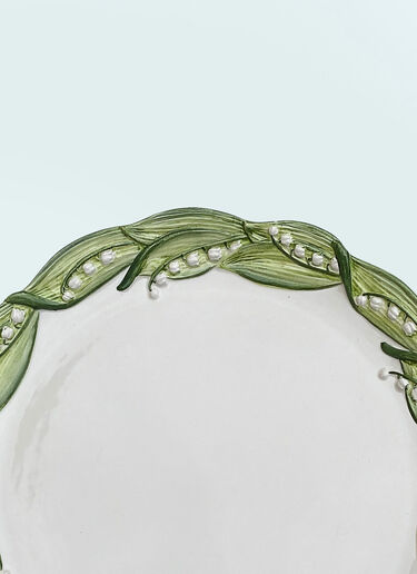Les-Ottomans Lily Of The Valley Presentation Plate Multicolour wps0691380