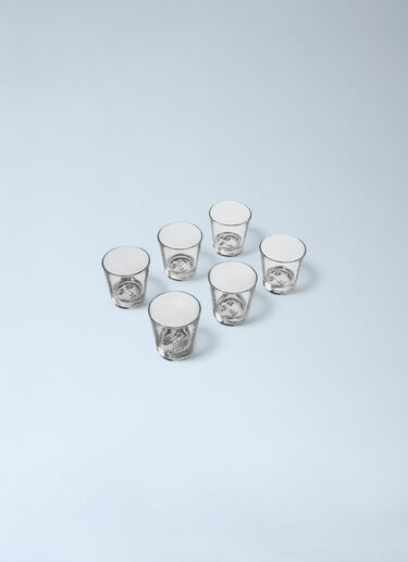 Fornasetti Set of Six Tema e Variazioni Glasses Clear wps0691873