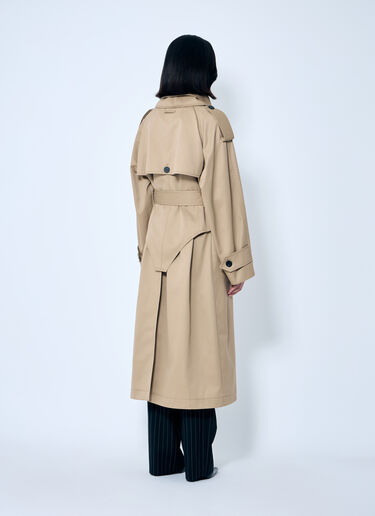 Jean Paul Gaultier Deconstructed Cotton-Twill Trench Coat Beige jpg0259010