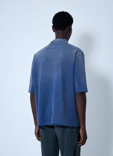 Maison Margiela Logo Motif T-Shirt Blue mla0160002