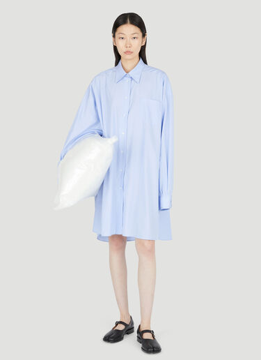 オーバーサイズポプリンシャツ Maison Margiela オーバーサイズポプリンシャツ ブルー mla0253005