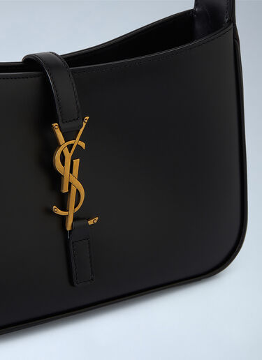 LN-CC® - Saint Laurent: Le 5 á 7 Hobo Shoulder Bag - Black Saint Laurent Le 5 á 7 Hobo Shoulder Bag Black sla0244035