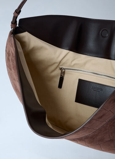 Jacquemus Le Calisso 圆形单肩包  深棕色 jac0262043