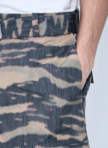 Jil Sander Belted Camo Shorts Brown jil0159005