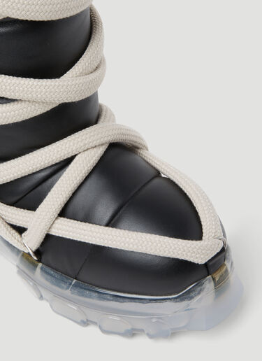 Rick Owens Lunar Tractor Padded Leather Boots Black ric0253031