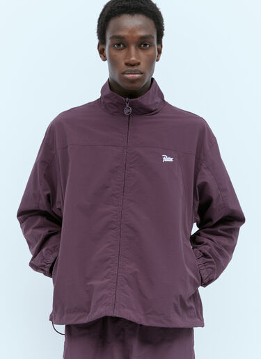 Patta Logo Embroidery Track Jacket Purple pat0154013
