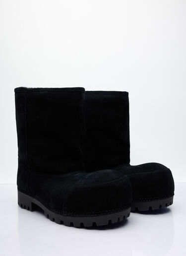 Balenciaga Alaska Faux-Fur High Boots Black bal0157035