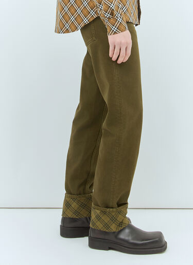 Burberry Twill Pants Brown bur0158007