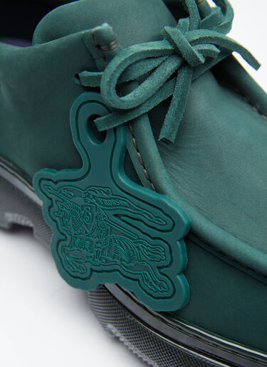 Burberry Nubuck Creeper Shoes Green bur0154017