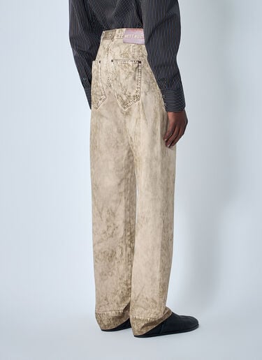 Vivienne Westwood Wide-Leg Denim Jeans Beige vvw0164011