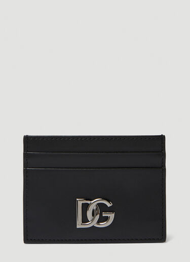 Dolce & Gabbana Logo Plaque Card Holder Black dol0149035