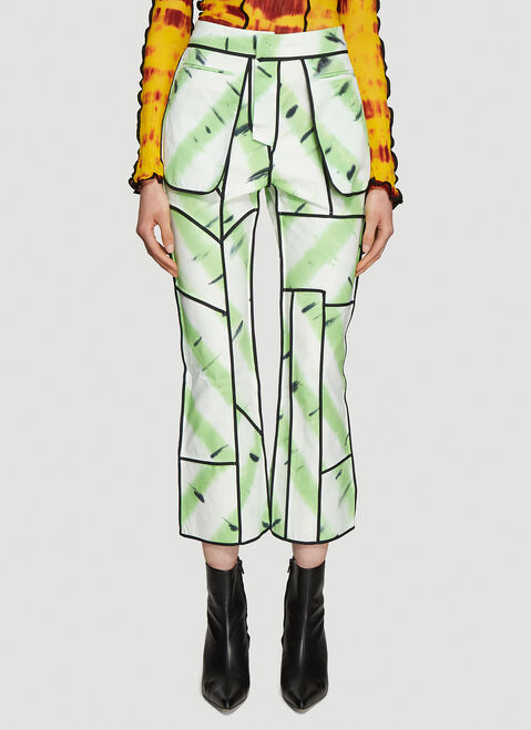 Versace Jungle Fever Hand Painted Jeans Pink vrs0253002