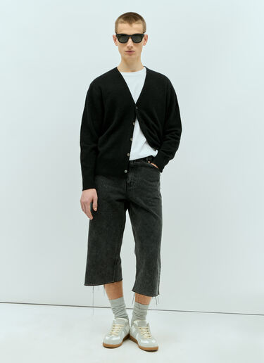 Stüssy Brushed Wool-Blend Knit Cardigan Black sts0153030