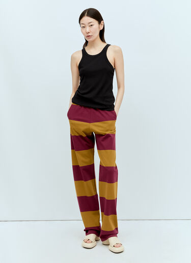 Dries Van Noten Stripe Track Pants Yellow dvn0256016