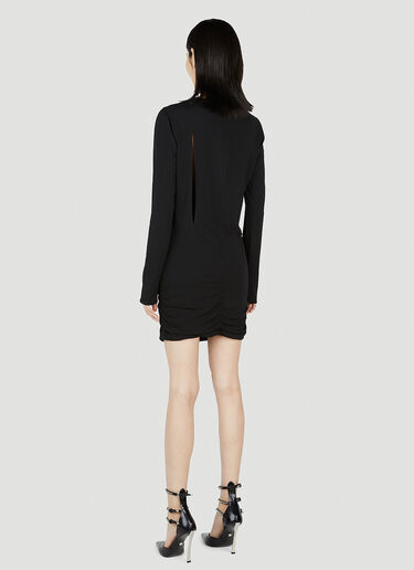 Versace Slashed Mini Dress Black vrs0252006