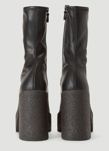 Stella McCartney Faux-Leather Platform Boots Black stm0241021