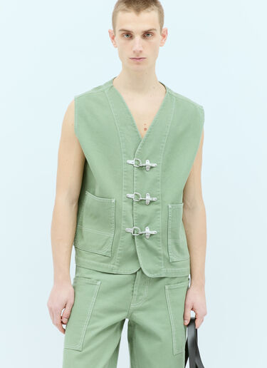 Kenzo 엘리펀트 워크웨어 질레 그린 knz0156009