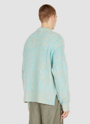 Acne Studios Contrasting Knit Sweater Light Blue acn0150008