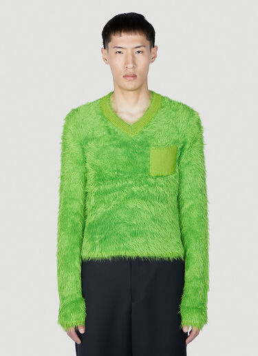 Acne Studios Fluffy Sweater Green acn0152007