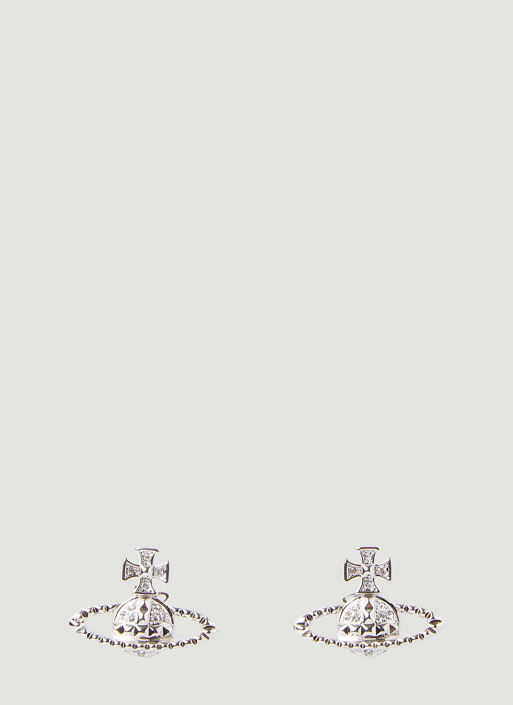 Vivienne westwood mayfair bas relief earrings silver hotsell