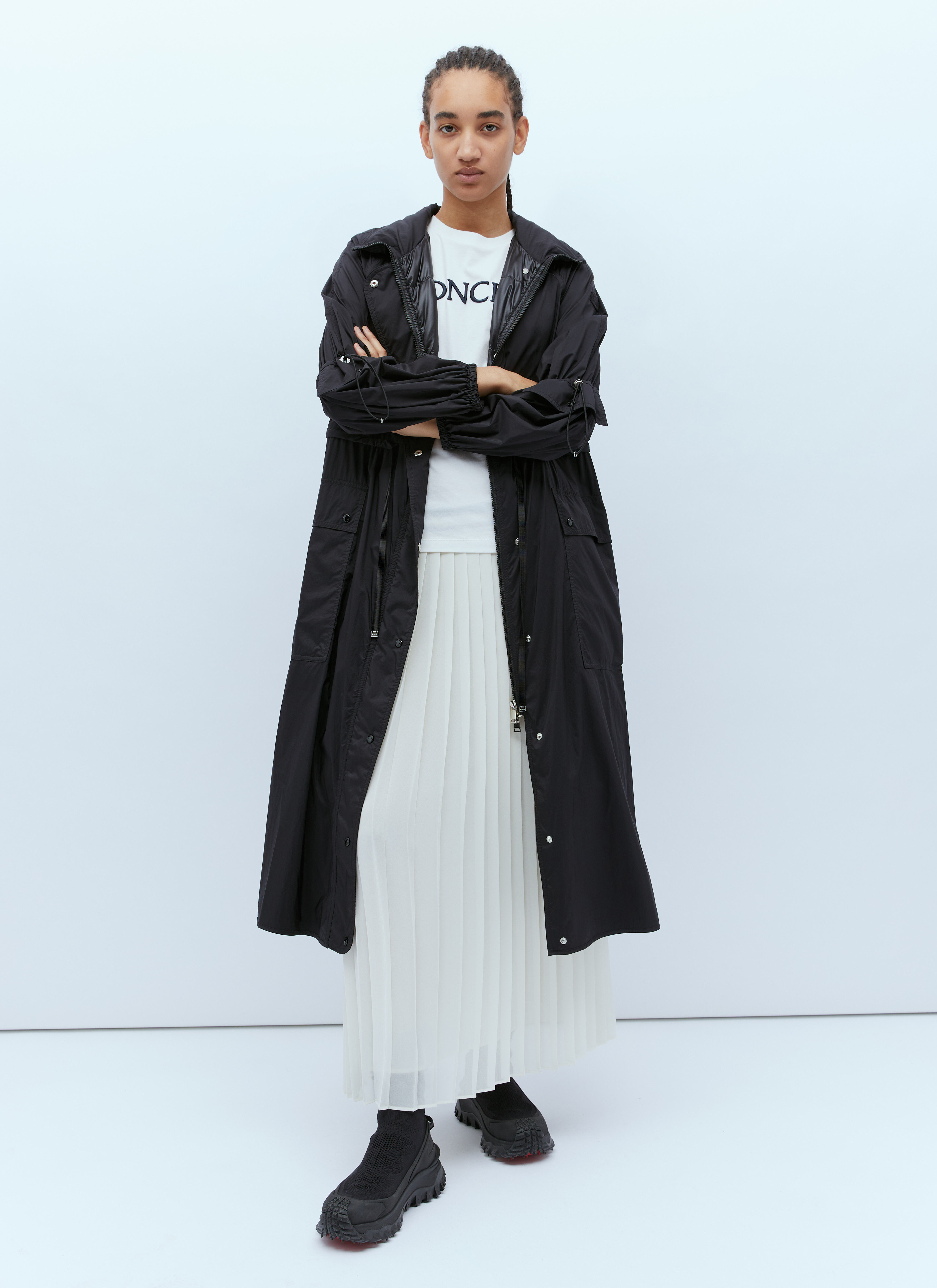 Moncler Women's' Lins Long Parka in Black | LN-CC® Moncler Women's' Lins Long Parka in Black | LN-CC®