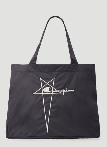 Rick Owens x Champion Logo Tote Bag Black roc0353002