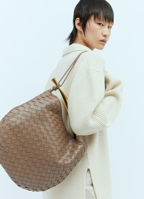 Bottega Veneta ミディアムサーディンショルダーバッグ ブラック bov0255067