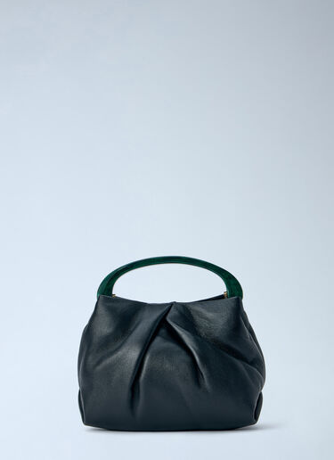 Dries Van Noten Structured Leather Handbag Black dvn0265018