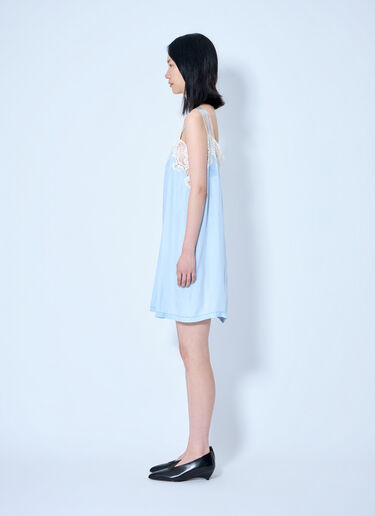 LN-CC® - Maison Margiela: Taped Slip Mini Dress - Light Blue Maison Margiela Taped Slip Mini Dress Light Blue mla0264052
