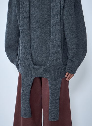 Issey Miyake Oversized Knit Sweater Black ism0263004