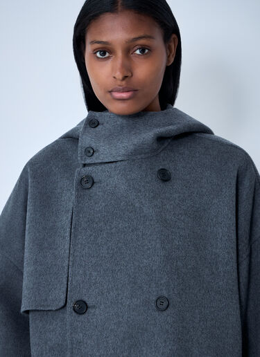 Oversized Pea Coat JW Anderson Oversized Pea Coat Charcoal jwa0261001