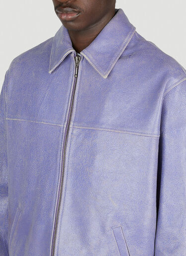 Guess USA Gusa Crinkle Leather Jacket Purple gue0152010