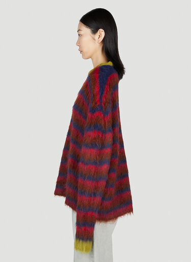 Striped Sweater Brain Dead Striped Sweater Red bra0353005