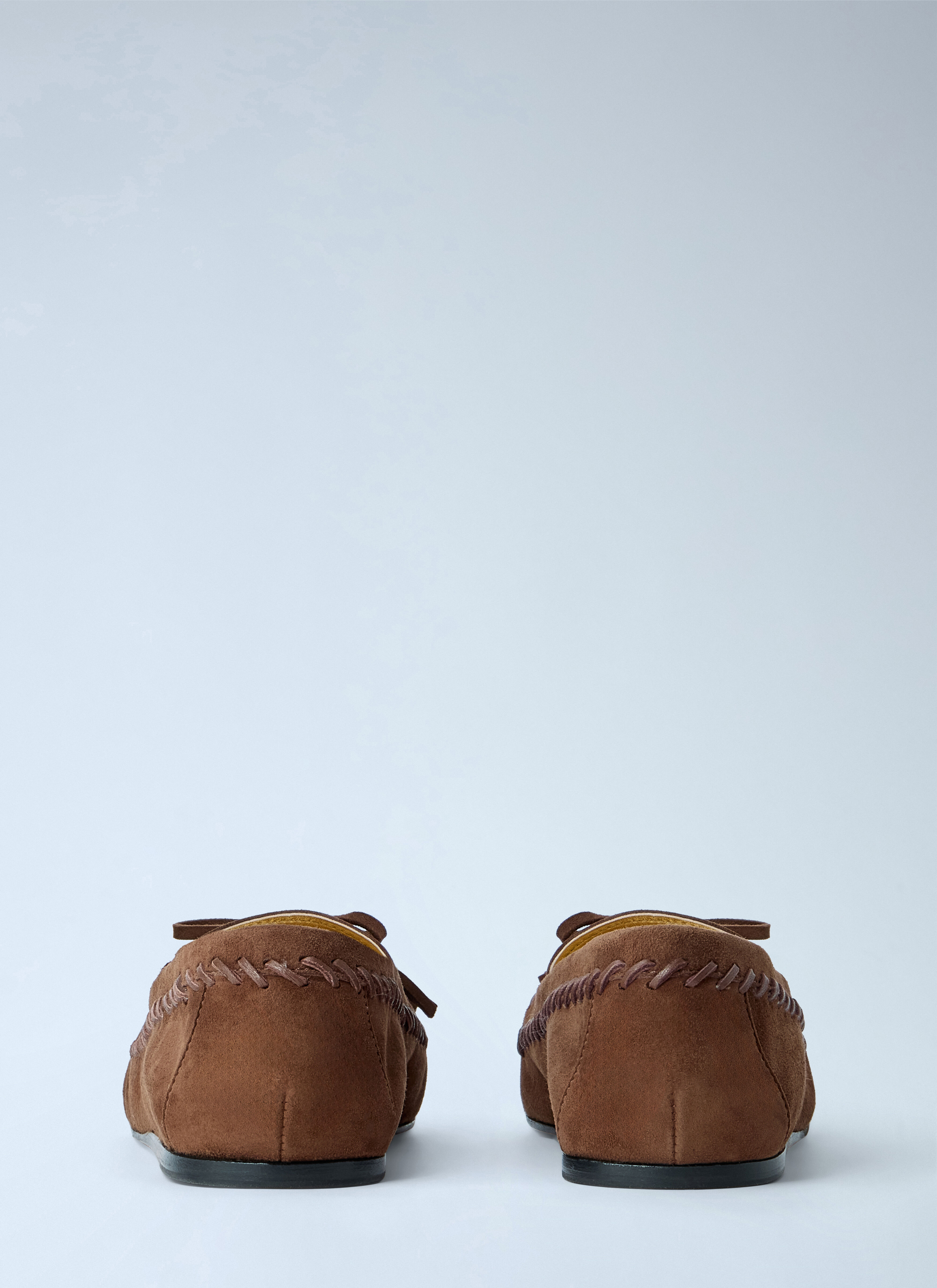 Prada Women's' Suede Loafers in Brown | LN-CC®