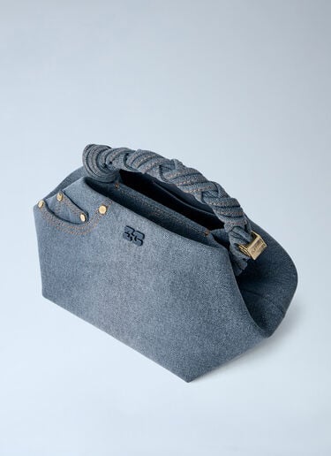 GANNI Bou Small Denim Handbag Blue gan0263045