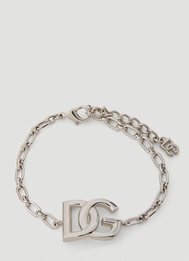 Dolce & Gabbana Logo Plaque Bracelet Silver dol0151015