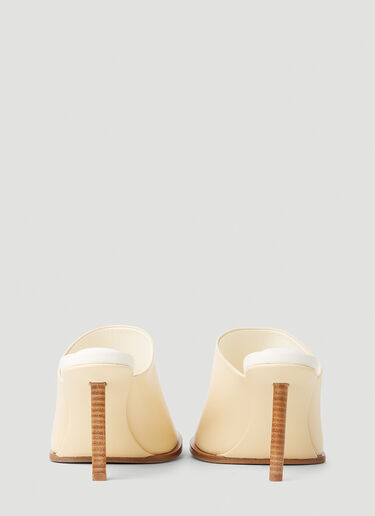 Jacquemus 레 롱드 카레 힐 뮬 크림 jac0251060