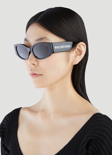 Balenciaga Max D-Frame Sunglasses Black bal0251153