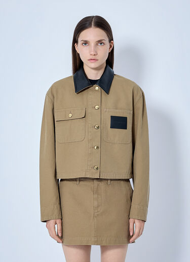 LN-CC® - Balenciaga: Cropped Workwear Jacket - Beige Balenciaga Cropped Workwear Jacket Beige bal0265020