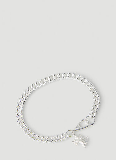 Georgia Kemball Cupid Curb Bracelet Silver gkb0248006