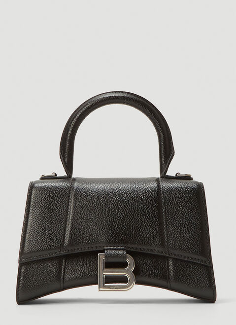 Balenciaga Hourglass Top Handle Extra Small Bag Black bal0143082