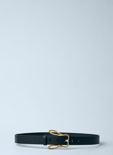 Bottega Veneta Bunny Leather Belt Black bov0260031