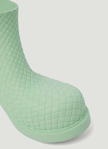 Fireman Intreccio Rubber Anke Boot Bottega Veneta Fireman Intreccio Rubber Anke Boot Green bov0254012