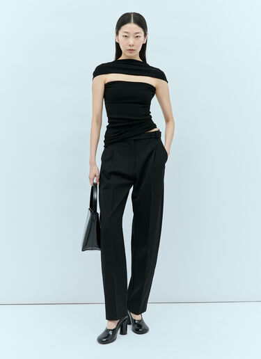 Slip-Through Knit Top TOTEME Slip-Through Knit Top Black tot0255034